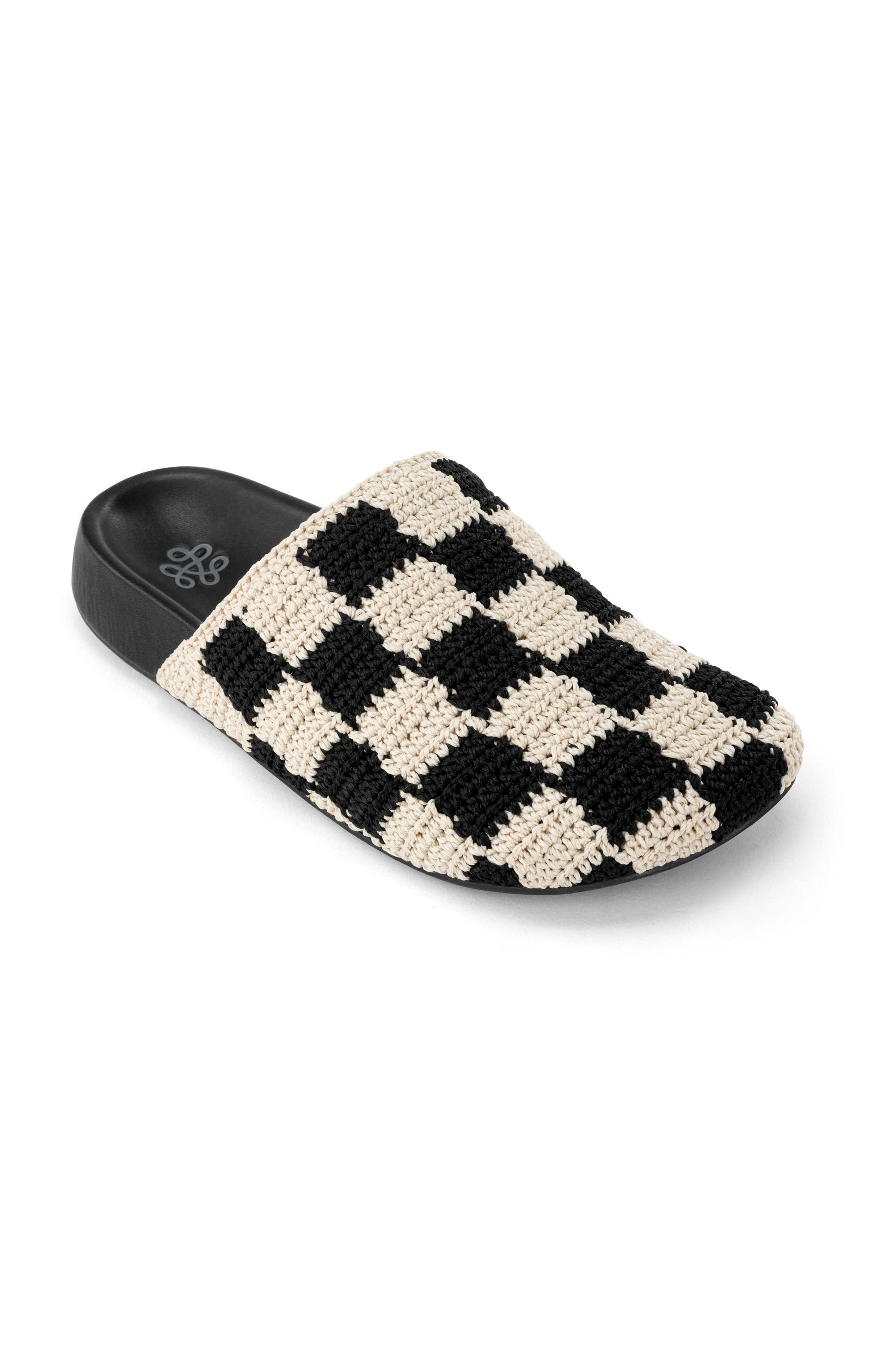 The Sak Bolinas Crochet Clog Shoe, Main, color, Black Check
