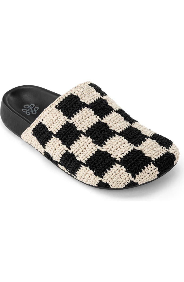 The Sak Bolinas Crochet Clog Shoe, Main, color, Black Check