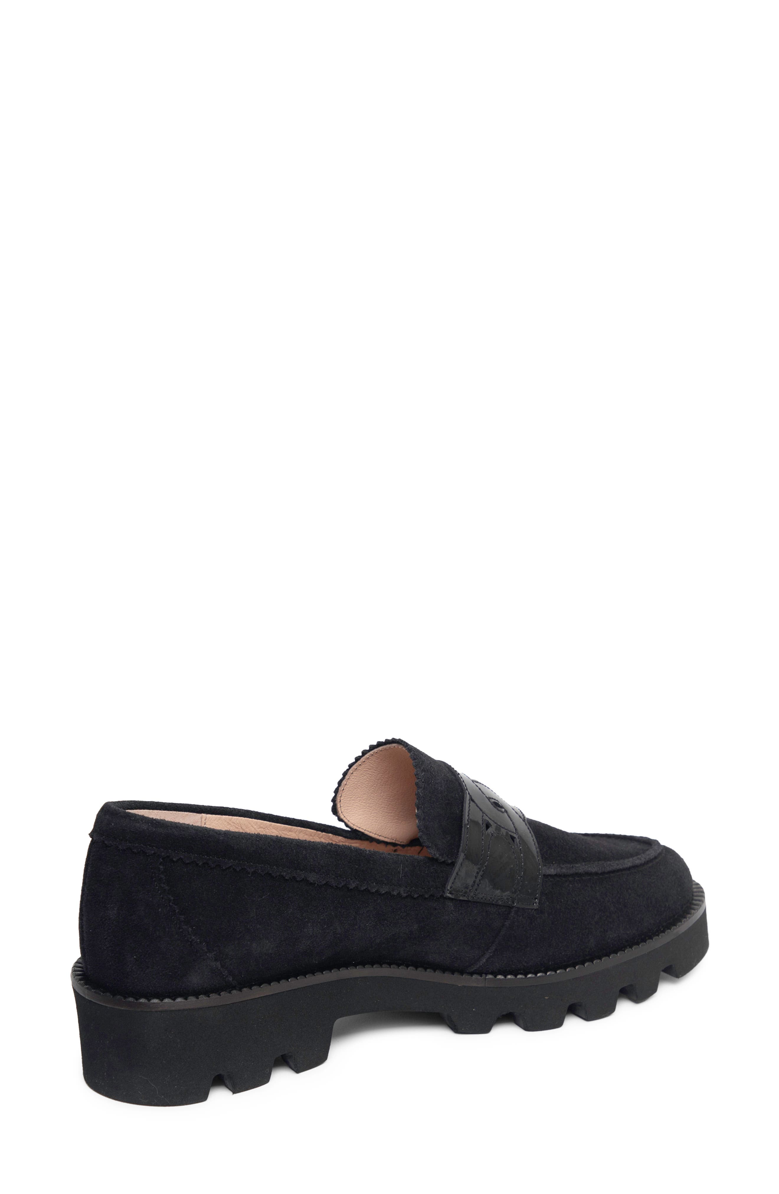 Boca Lug Loafer, Alternate, color, BLACK SUEDE