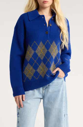 Damson Madder Saskia Wool Rugby Sweater