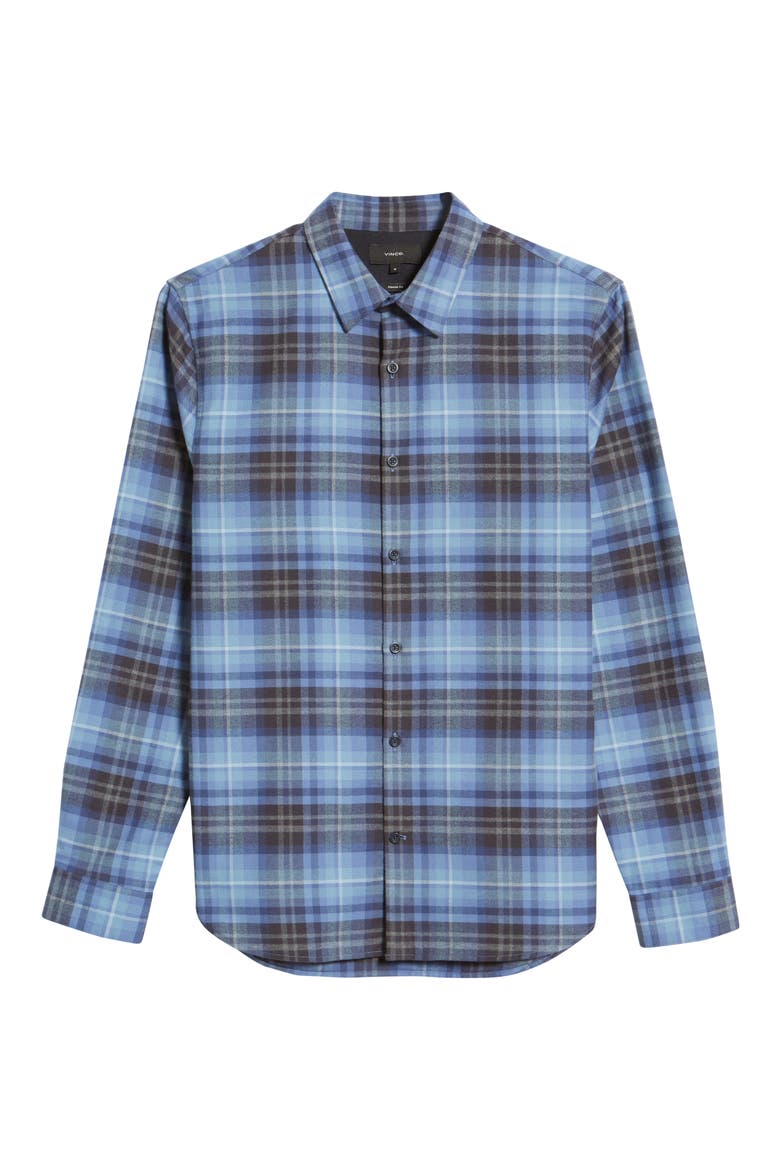 Norden Classic Fit Plaid Button-Up Shirt, Alternate, color, COLONY BLUE