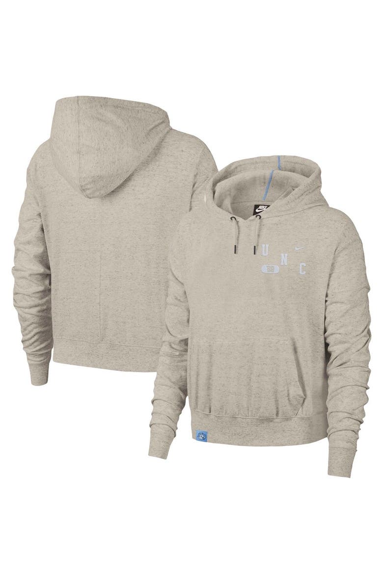 Women's Nike Cream North Carolina Tar Heels Vintage Pullover Hoodie, Main, color, Cream