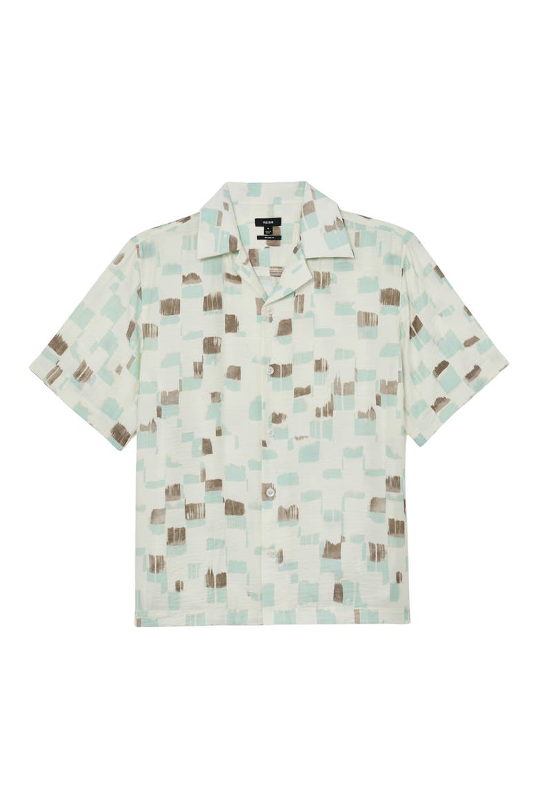 Vespucci Linen Camp Shirt, Alternate, color, OFF WHITE