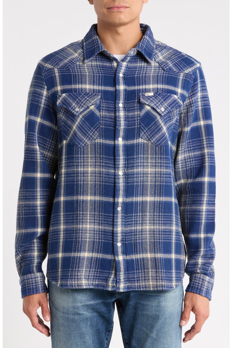 Huston Plaid Western Shirt, Alternate, color, BLUE MULTI