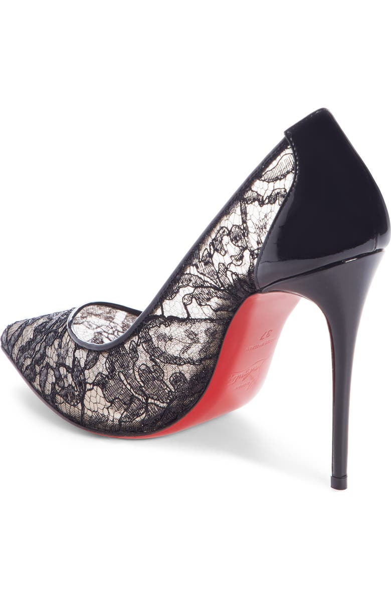 Christian Louboutin Follies Alençon Lace Pump, Alternate, color,