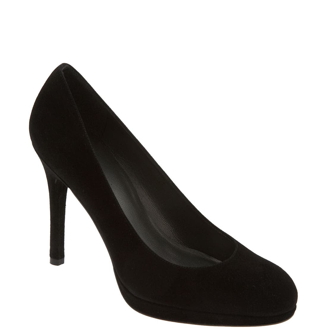 'Platswoon' Pump, Main, color, BLACK SUEDE