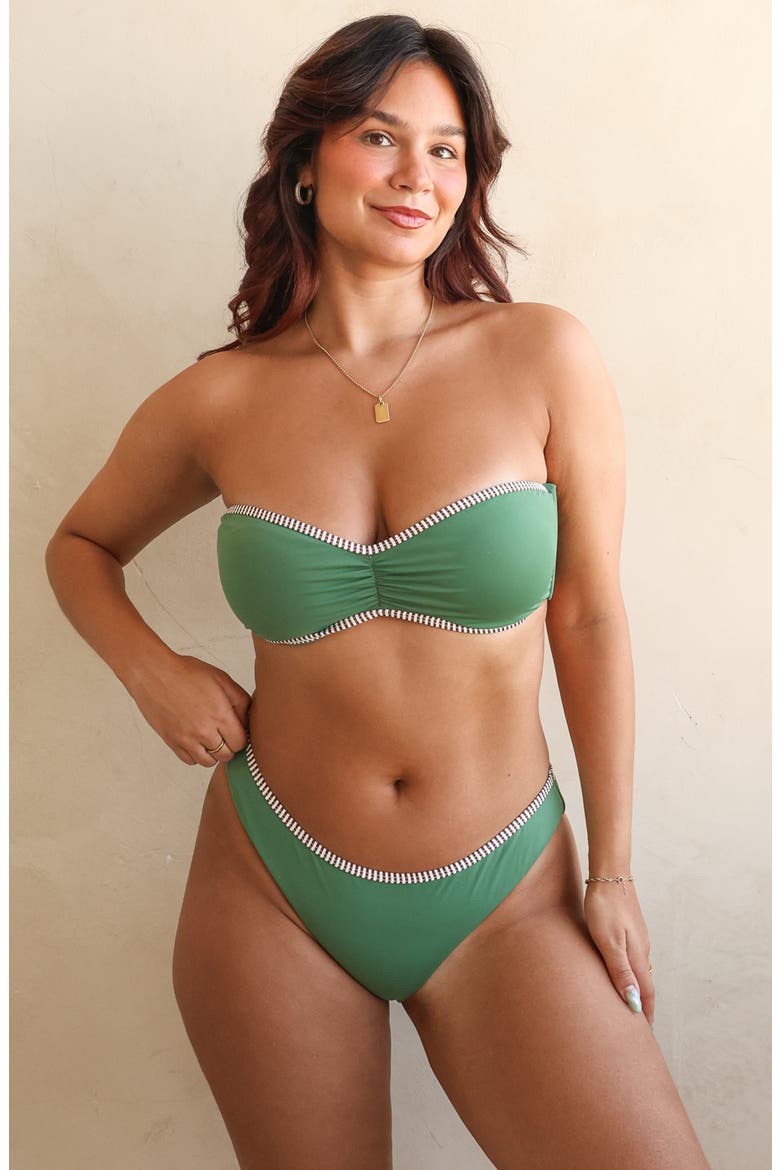 Chelsea Cheeky Bikini Bottom, Alternate, color, Elm Green/Cocoa Stripe