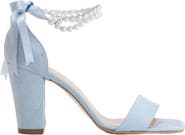 Forever & Always Shoes Melissa Block Heels Sandals with Pearls