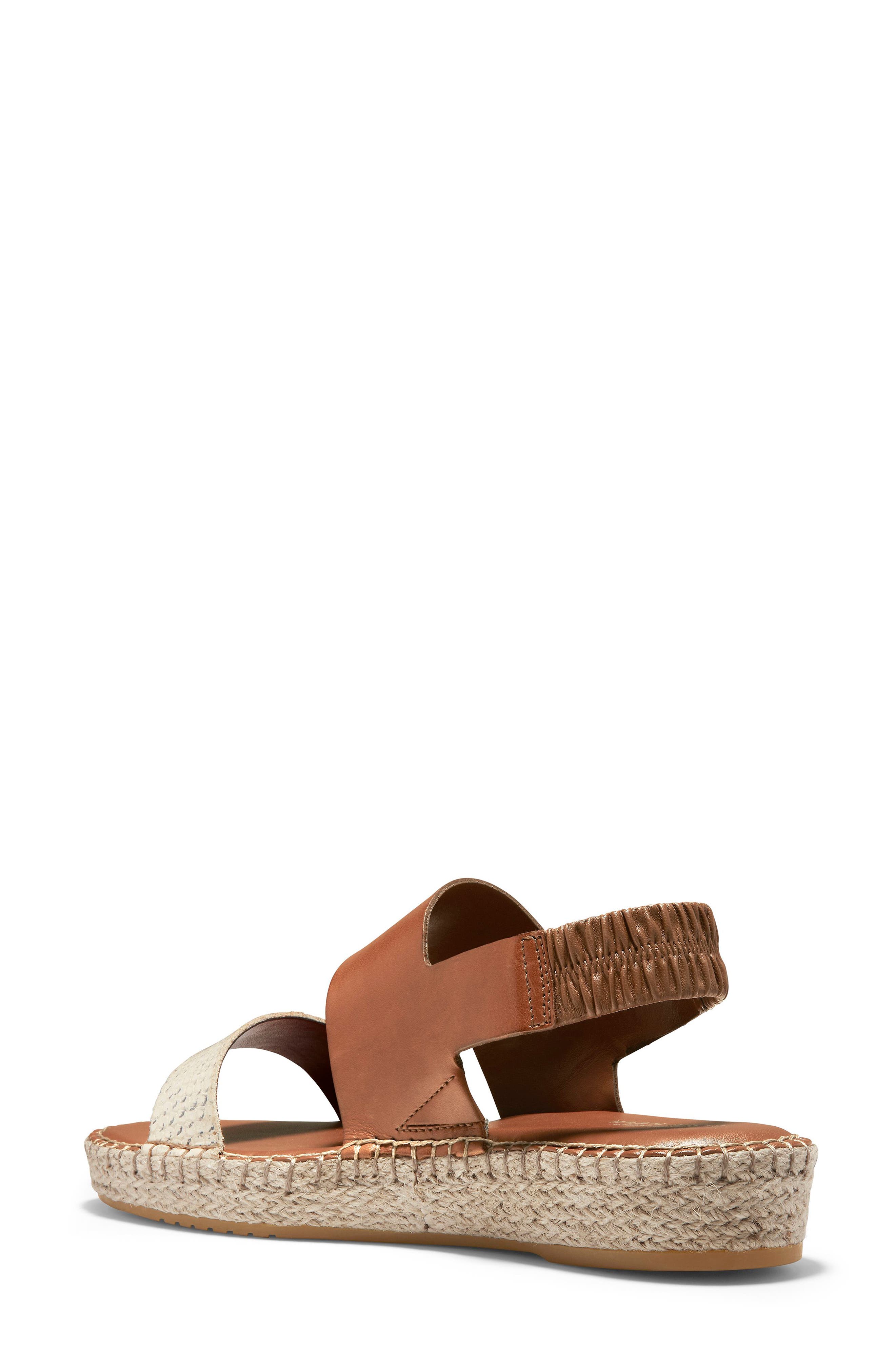 Cloudfeel Espadrille Sandal, Alternate, color, NATURAL/ SNAKE PRINT LEATHER