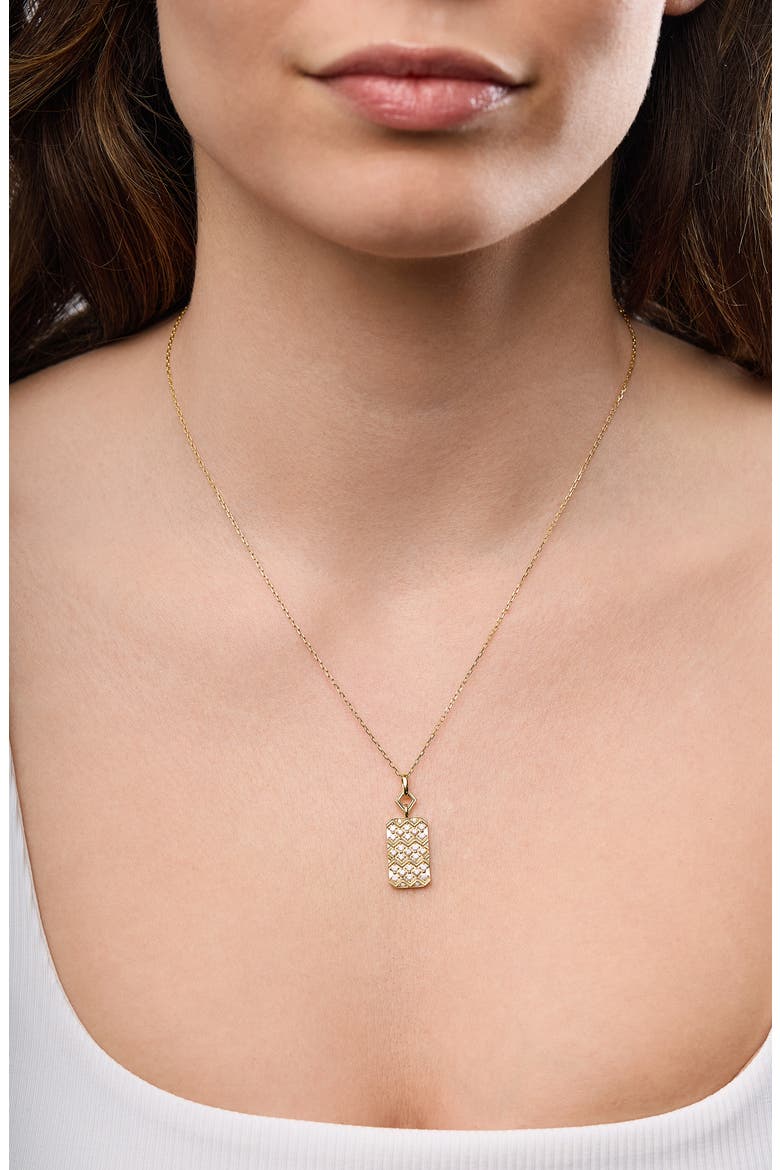 Kiera Diamond Pendant Necklace, Alternate, color, 18K YELLOW GOLD/ DIAMOND