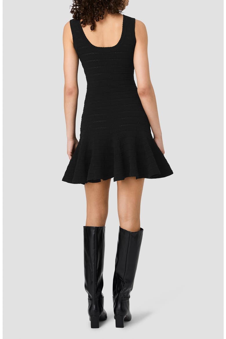 Cecilia Sleeveless Knit Minidress, Alternate, color, BLACK