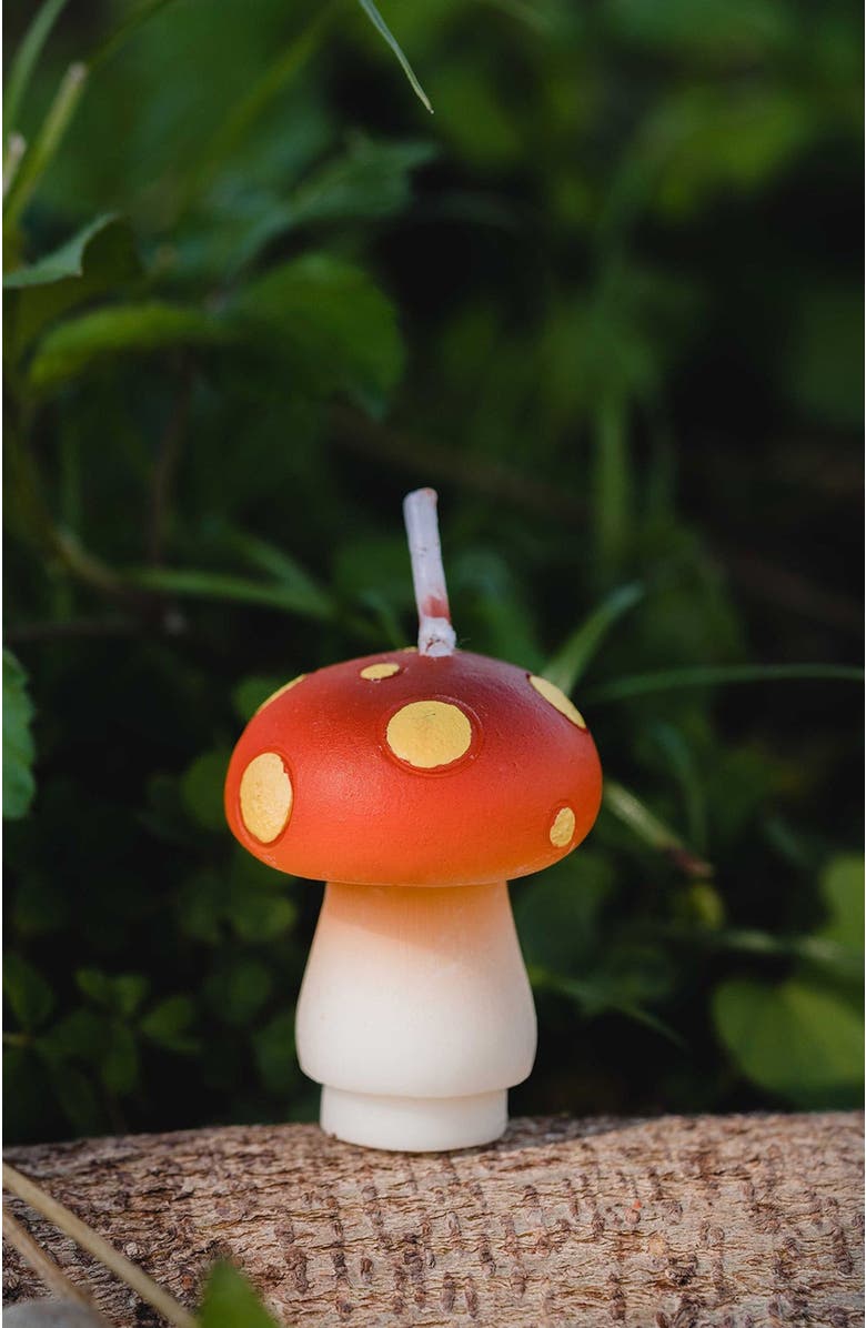 Southlake gifts Mini Mushroom Candle Set, Alternate, color, Red With White Spots