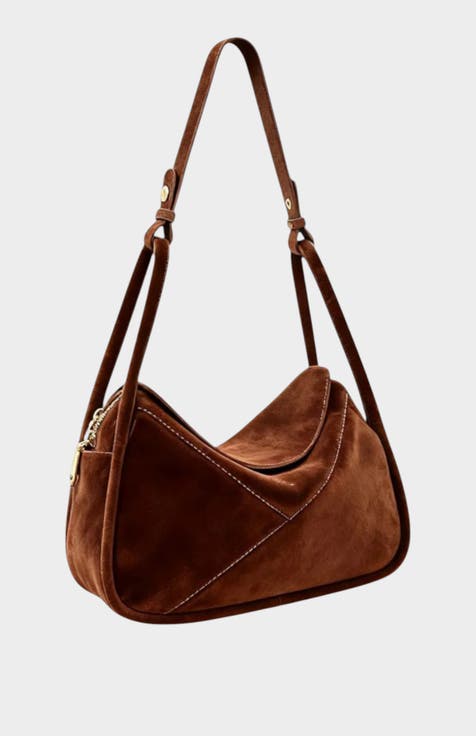 Carnaby Genuine Suede Leather Shoulder Bag