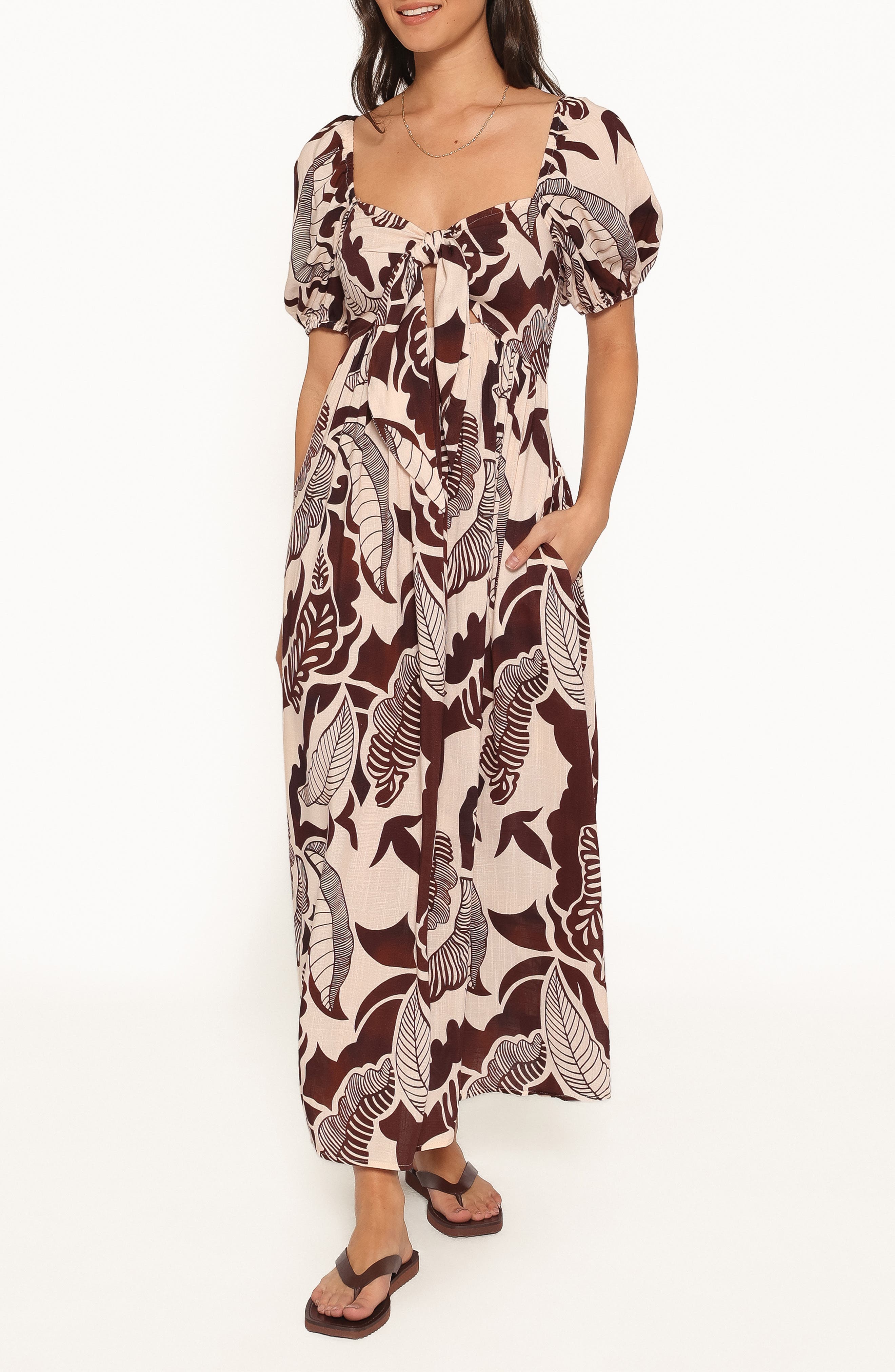 selected BROWN FLORAL