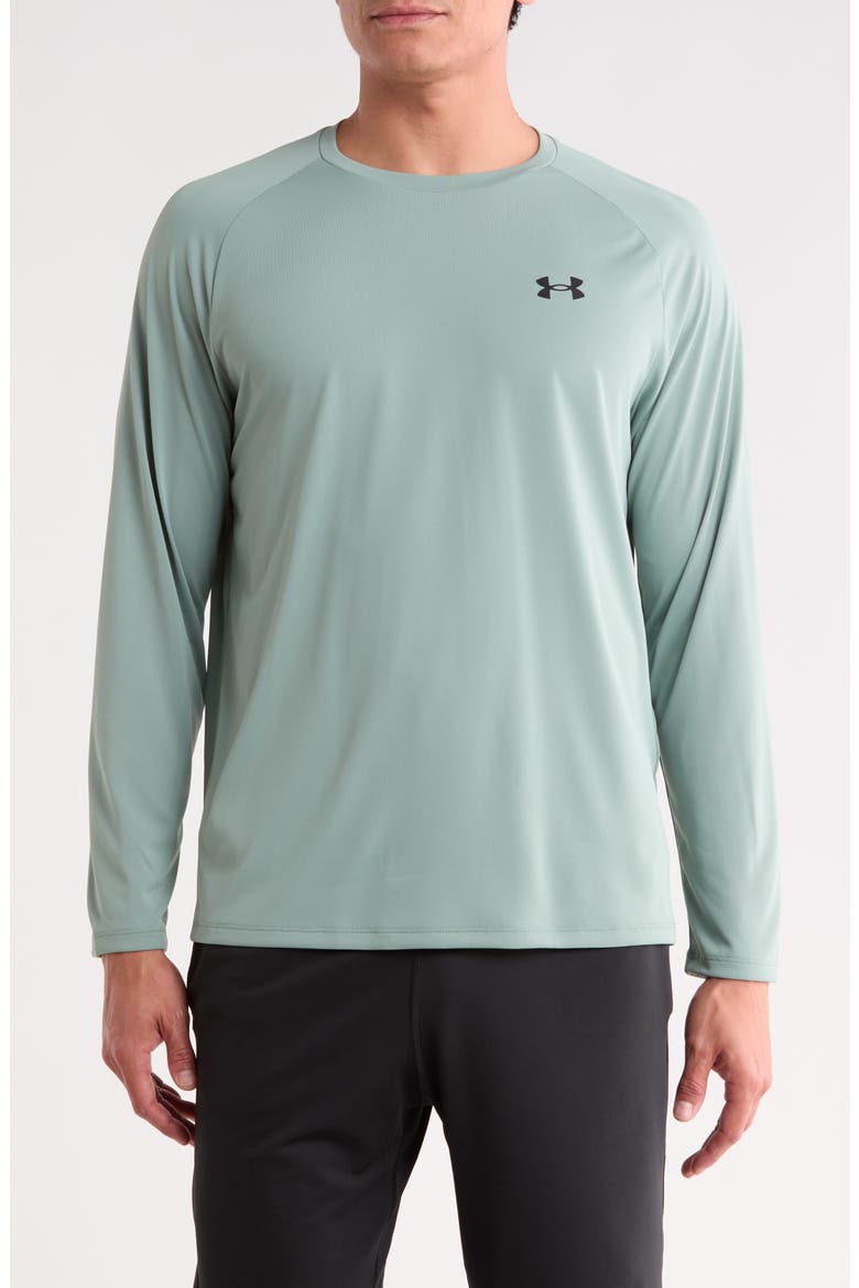 Performance Tech Long Sleeve T-Shirt, Main, color, 348 SILICA GREEN