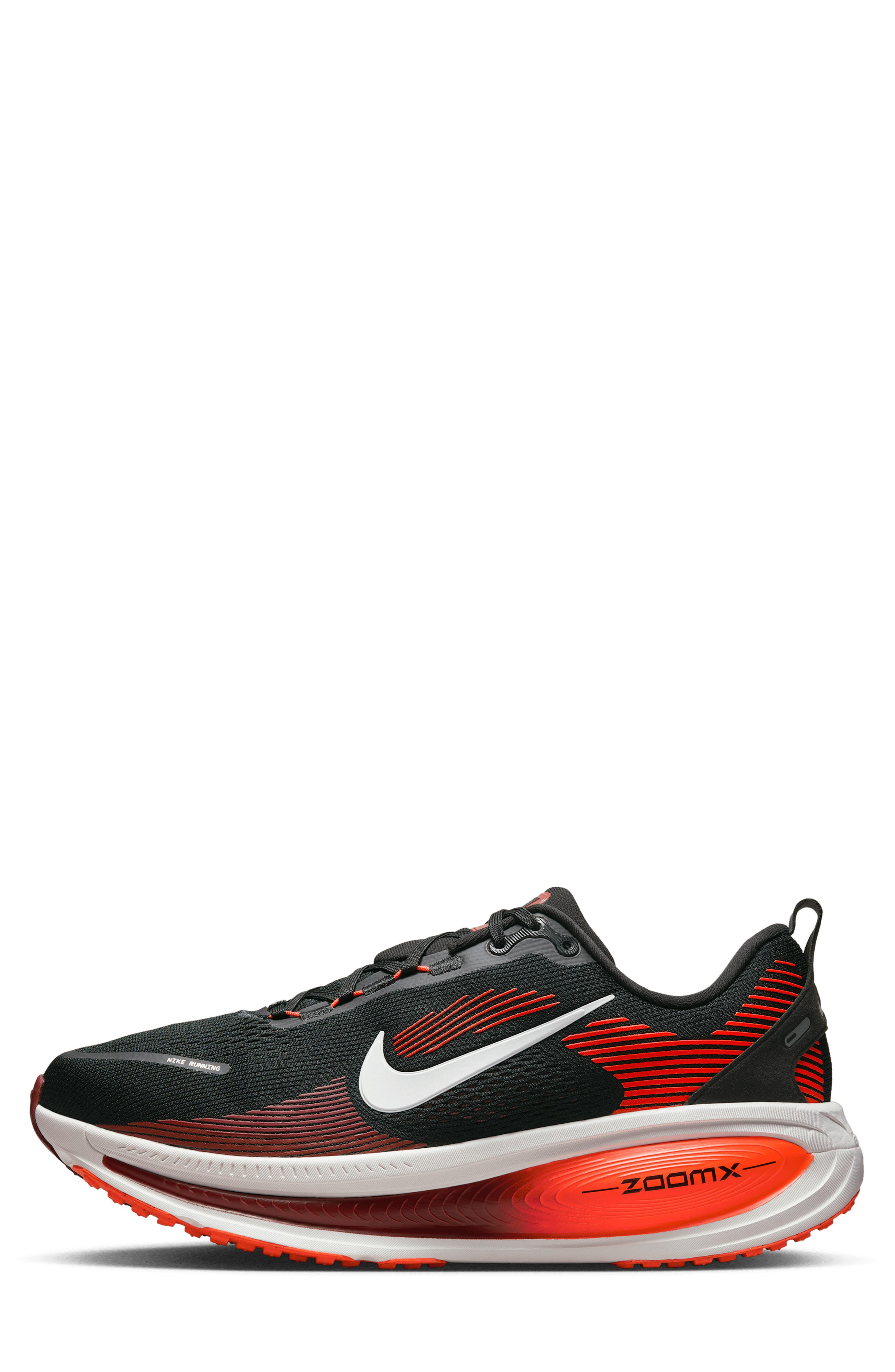 Vomero 18 Running Shoe, Alternate, color, BLACK/ BRIGHT CRIMSON