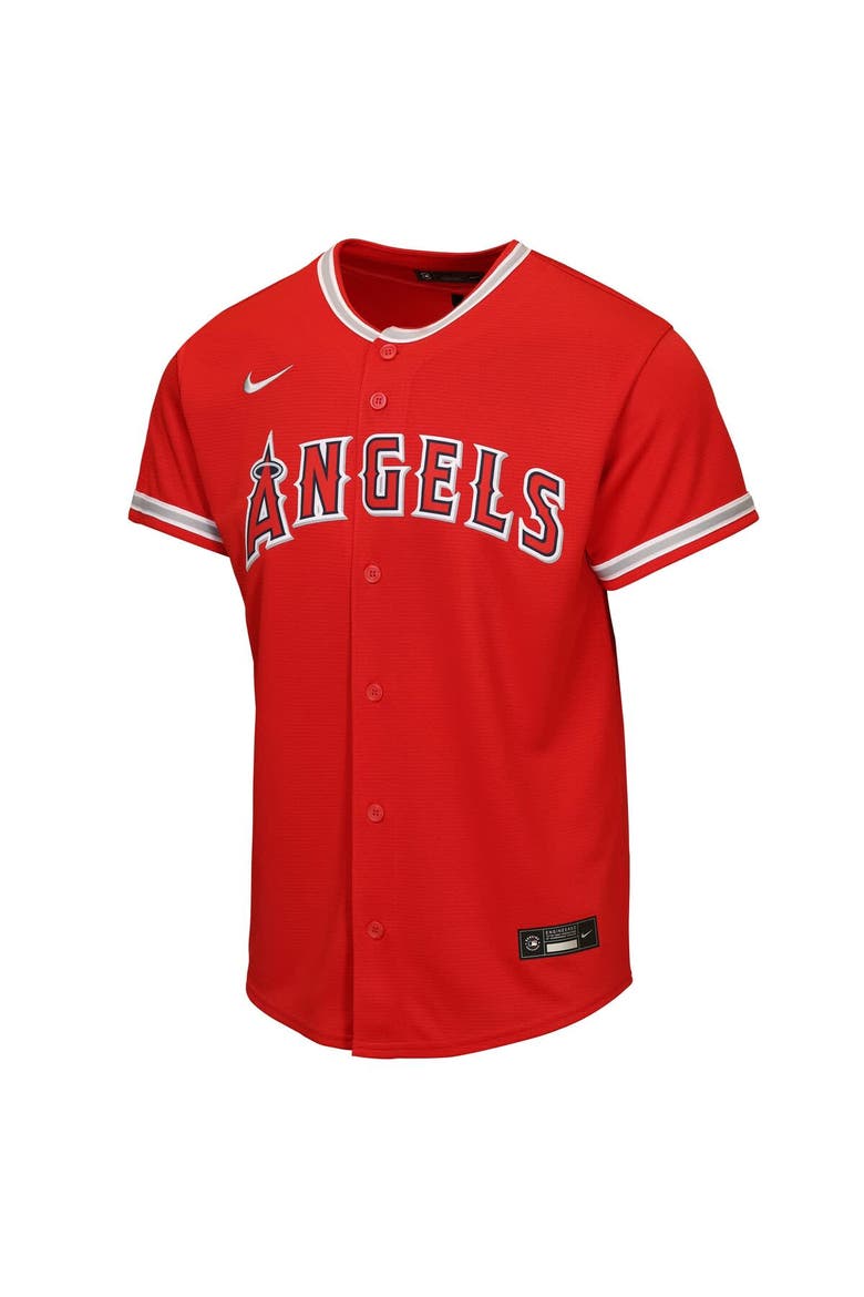 Youth Nike Mike Trout Red Los Angeles Angels Alternate Replica Jersey, Alternate, color, Red