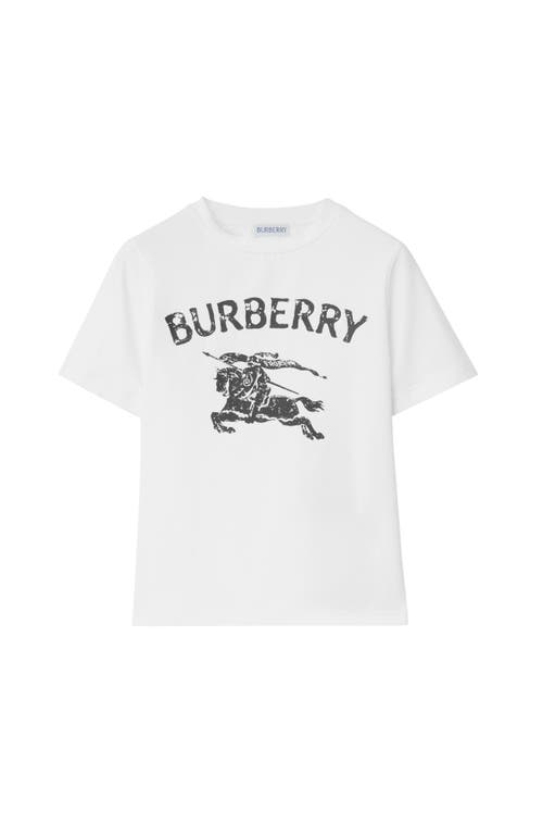 Burberry Ekd Stretch Cotton T-shirt In White