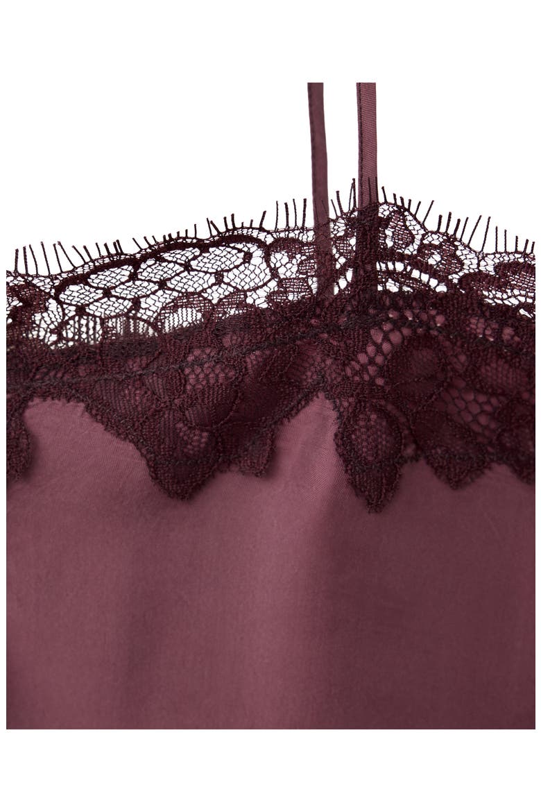 Lace Satin Camisole, Alternate, color, MAROON