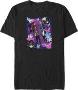 Descendants Men's Descendants Wicked Wonderland Floral Chloe and Red Portrait Graphic T-Shirt