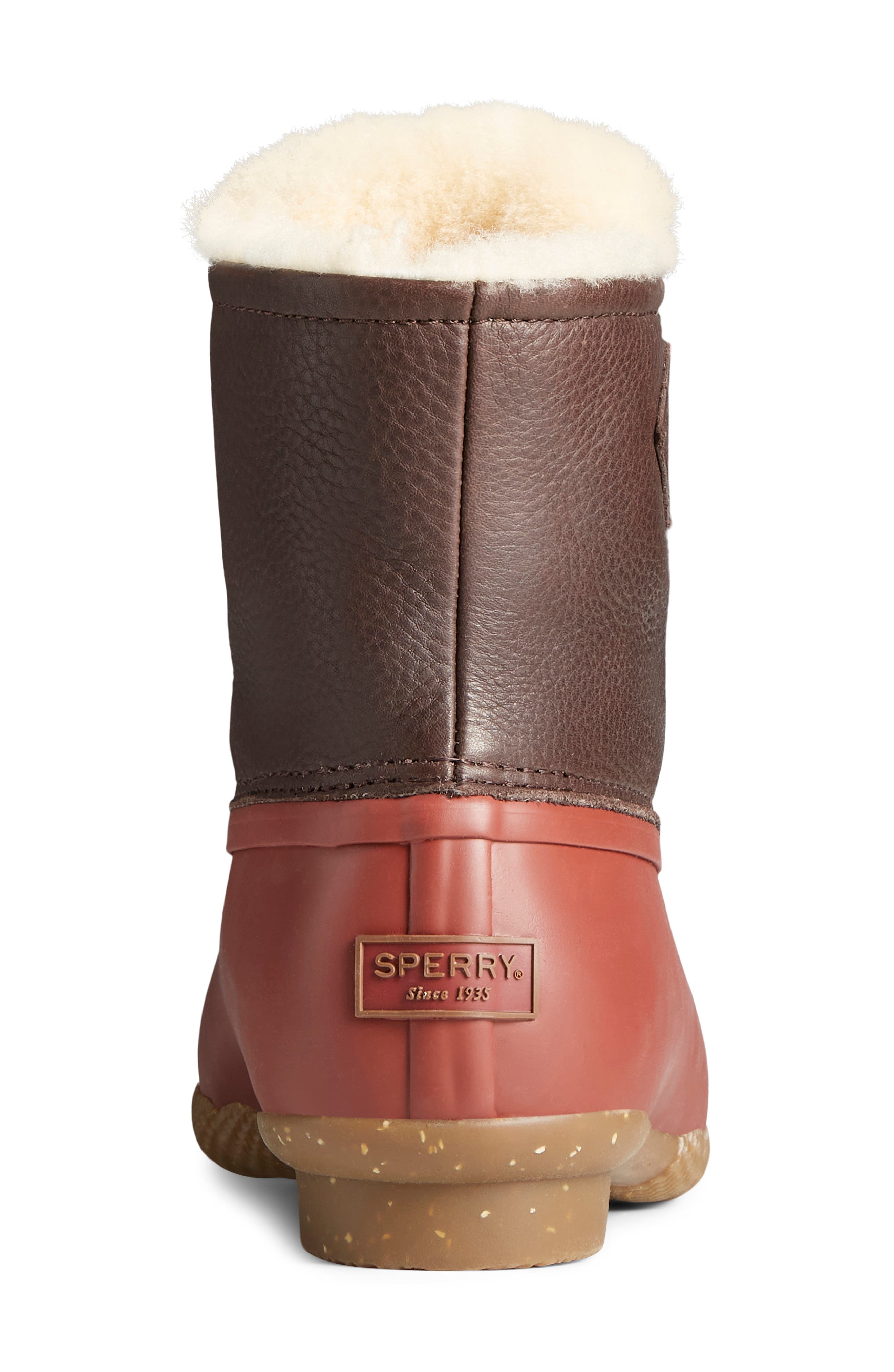Sperry Saltwater Luxe Genuine Shearling Lined Duck Boot, Alternate, color, 