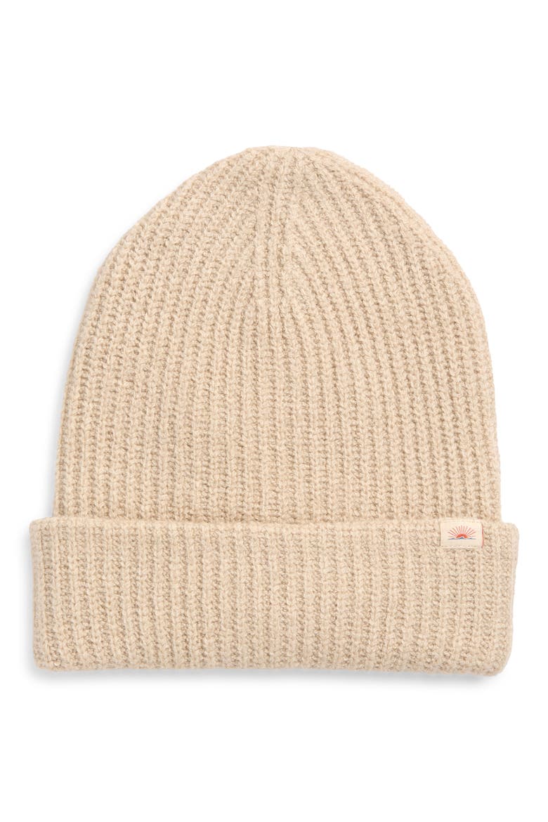 Jackson Rib Beanie, Main, color, SANDSTONE HEATHER