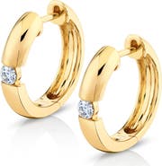 Michael M Orb Split Huggie Hoop Earring