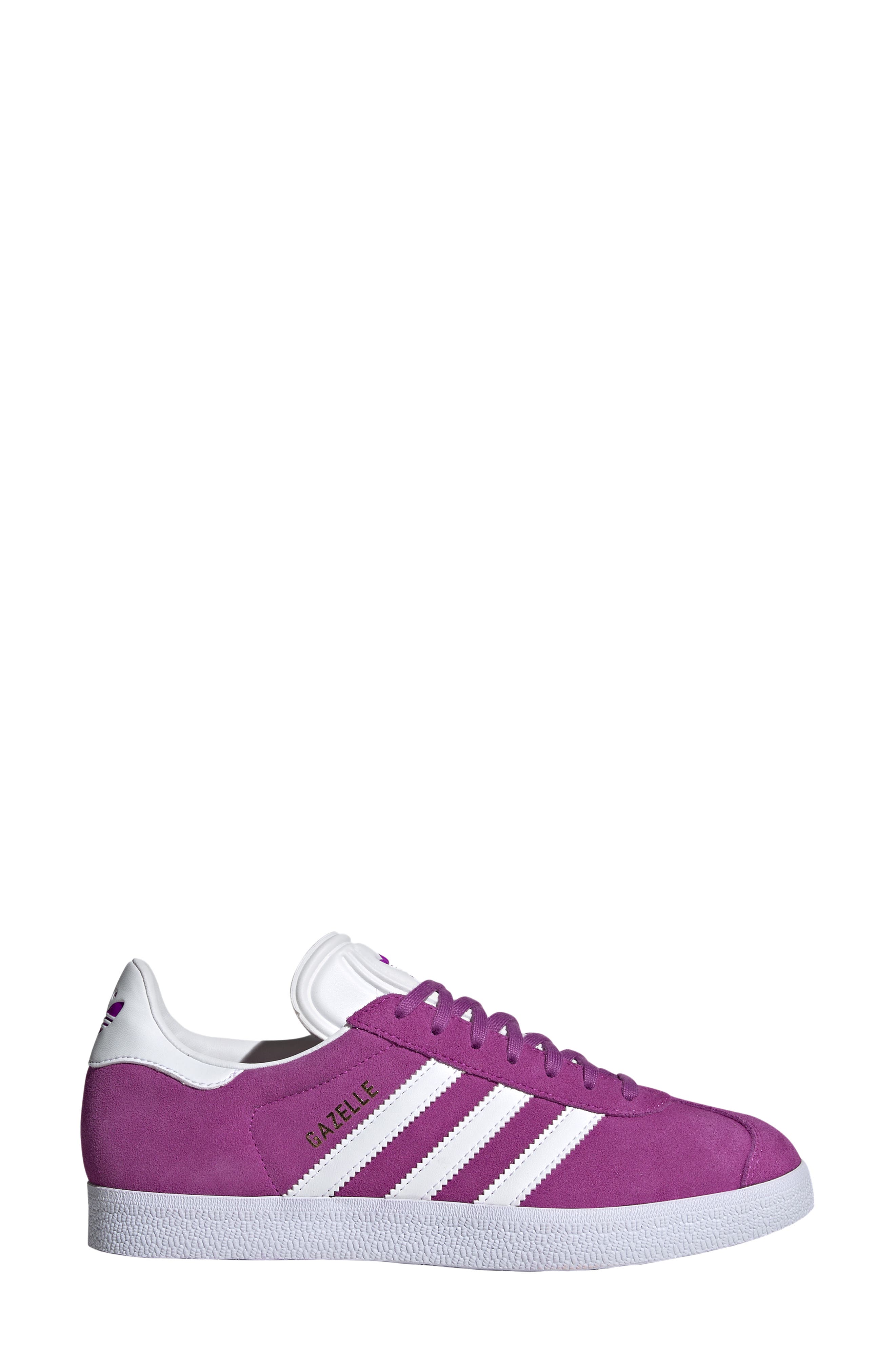 Gazelle Sneaker, Alternate, color, PURPLE/ WHITE/ GOLD MET.