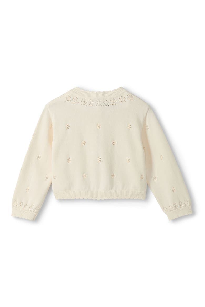 Kids' Pointelle Knit Cardigan, Alternate, color, NATURAL