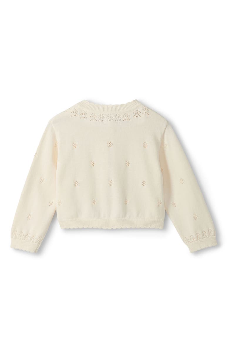 Hatley Kids' Pointelle Knit Cardigan, Alternate, color, Natural