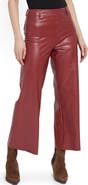 Lysse High Waist Faux Leather Wide Leg Pants