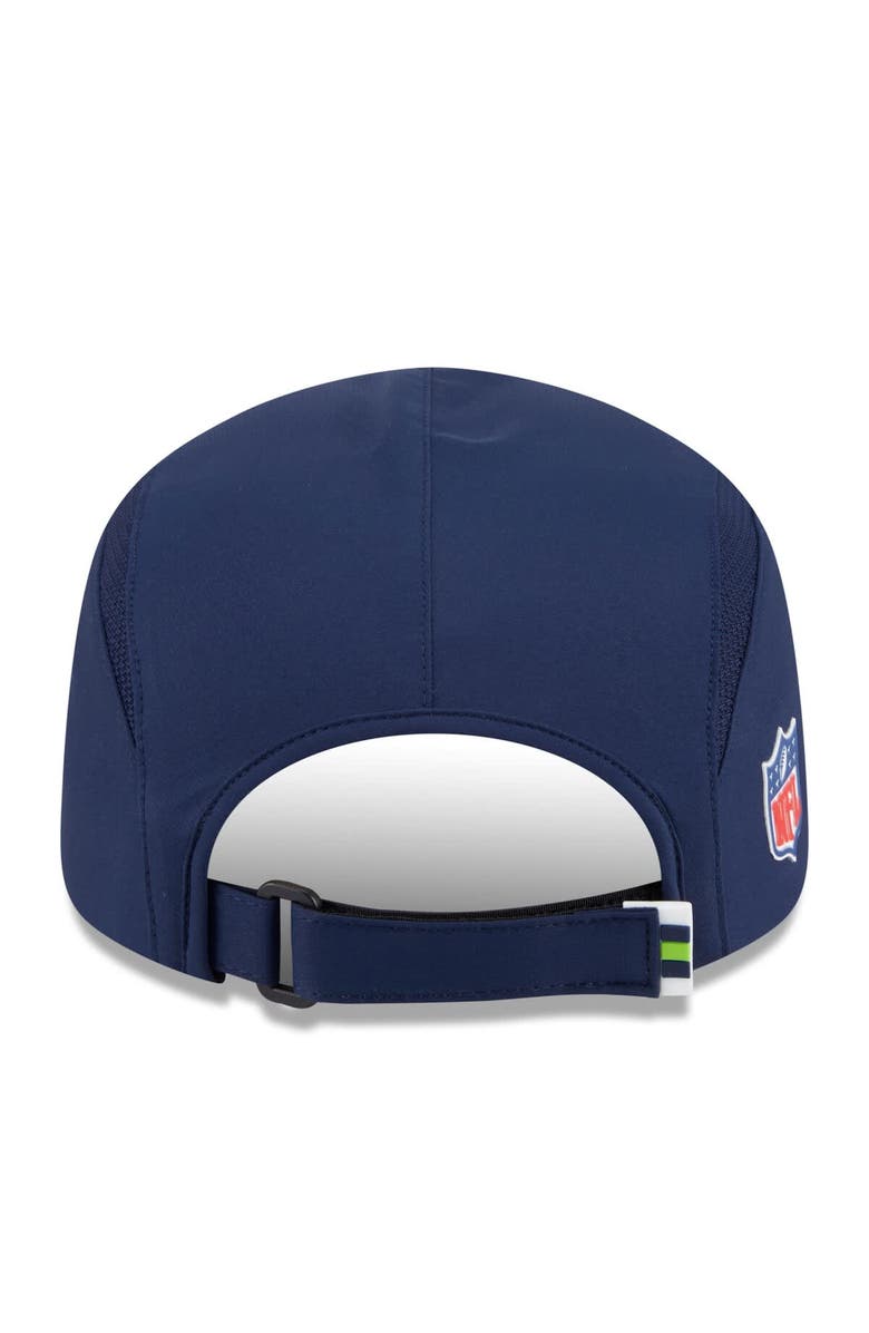 New Era Men's New Era College Navy Seattle Seahawks 2025 Sideline Runner Adjustable Hat, Alternate, color, College Navy