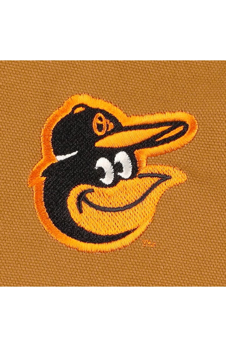 DUNBROOKE Men's Dunbrooke Brown Baltimore Orioles Dakota Work Full-Zip Hoodie Jacket, Alternate, color, Brown