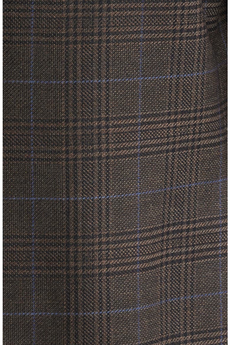 Flynn Classic Fit Brown Plaid Wool Sport Coat, Alternate, color, BROWN