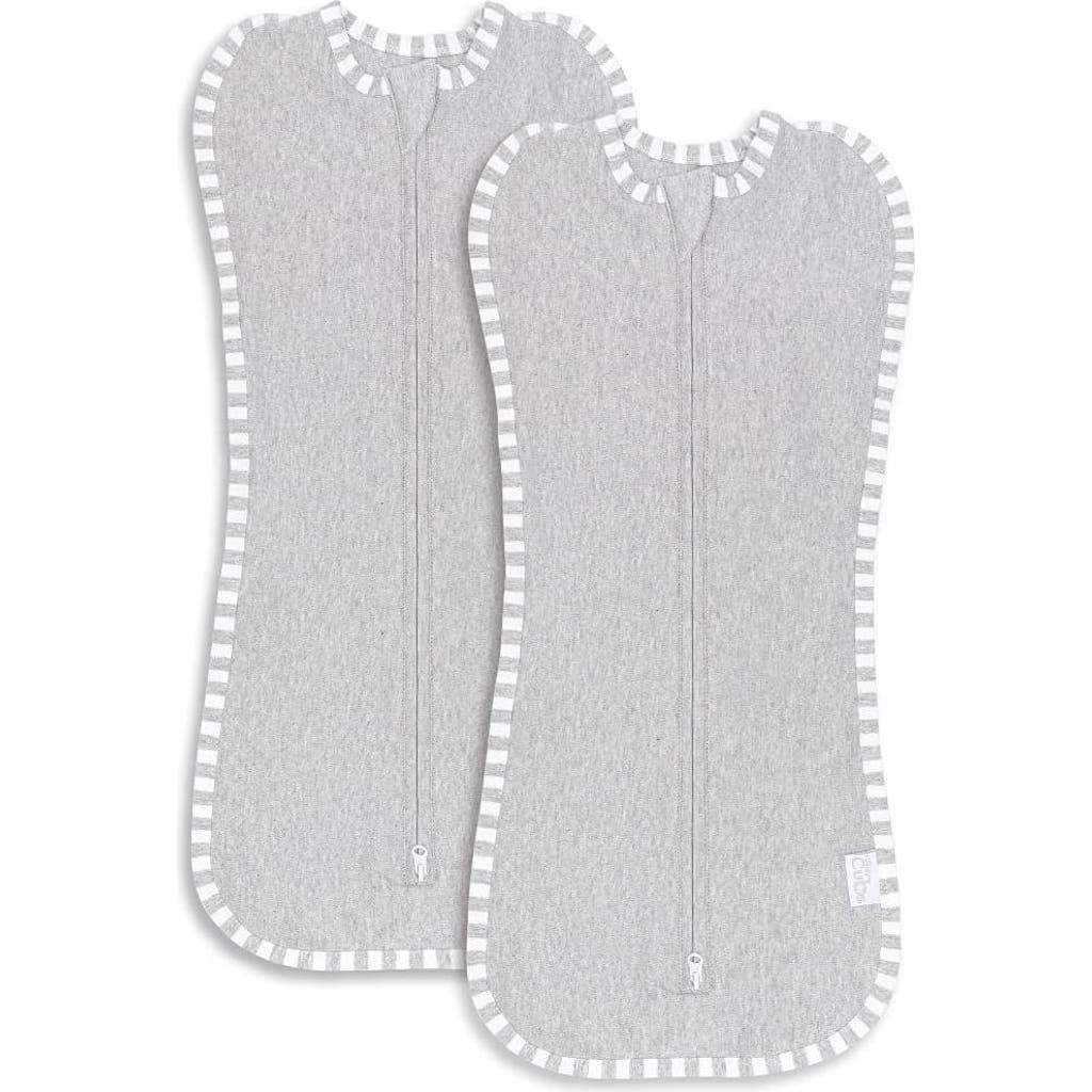 Comfy Cubs Easy Zipper Swaddle Blankets In Gray