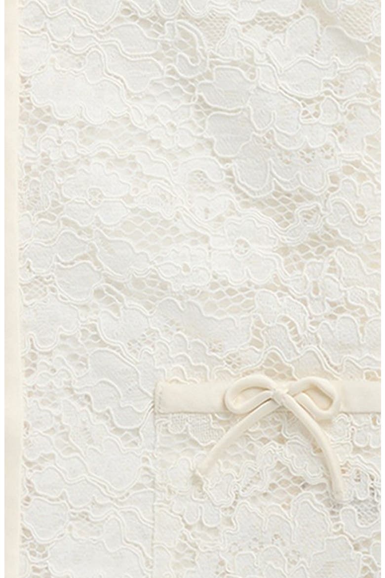 Kids' Mini Junetta Lace Crop Jacket, Alternate, color, IVORY