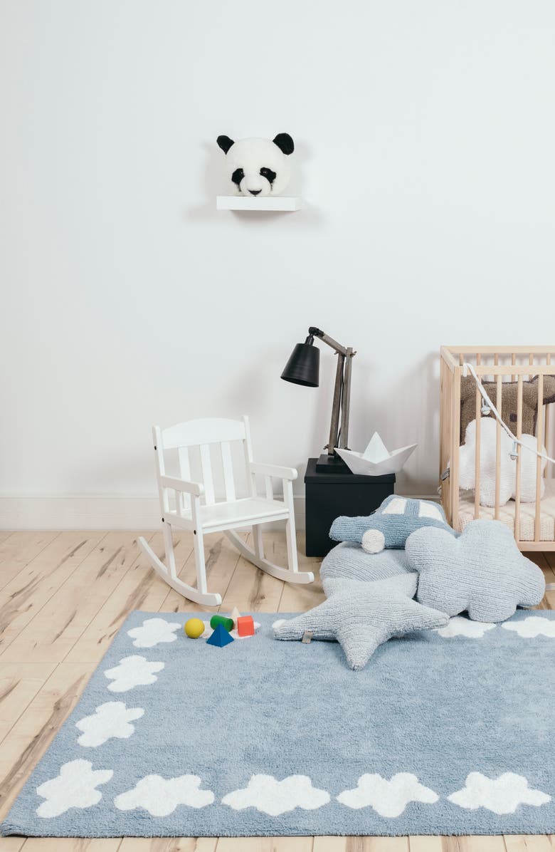 Lorena Canals Cloud Cushion, Alternate, color, Blue