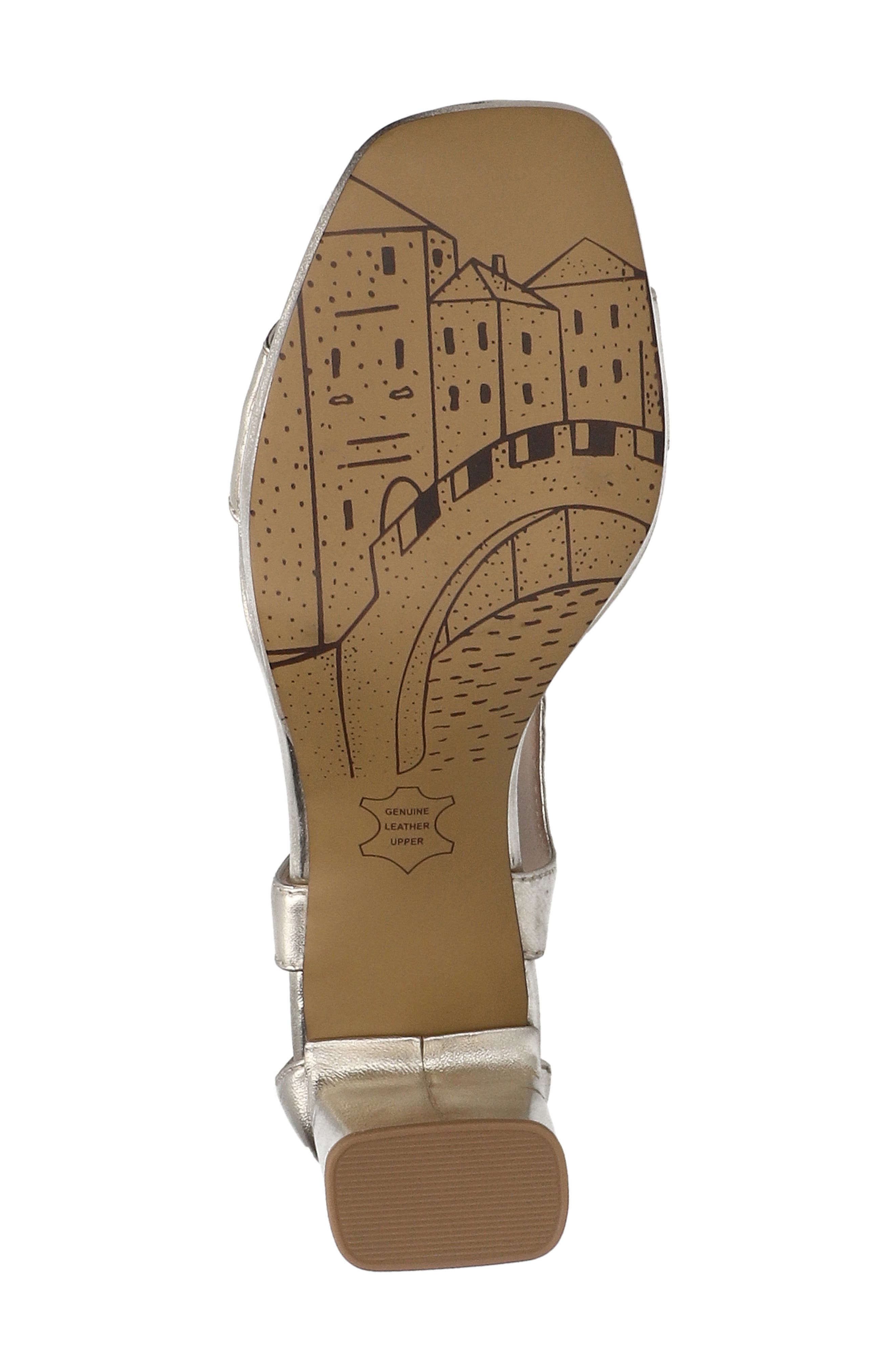 Sonic Ankle Strap Sandal, Alternate, color, CHAMPAGNE LEATHER