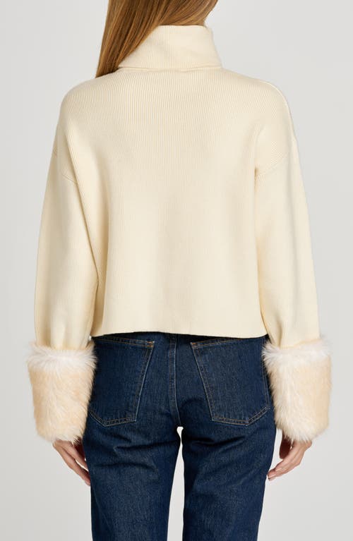 Wayf Rebecca Turtleneck Sweater In White