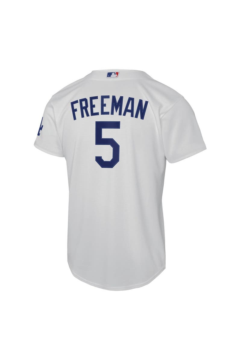 Nike Youth Nike Freddie Freeman White Los Angeles Dodgers Home Stadium Jersey, Alternate, color, White
