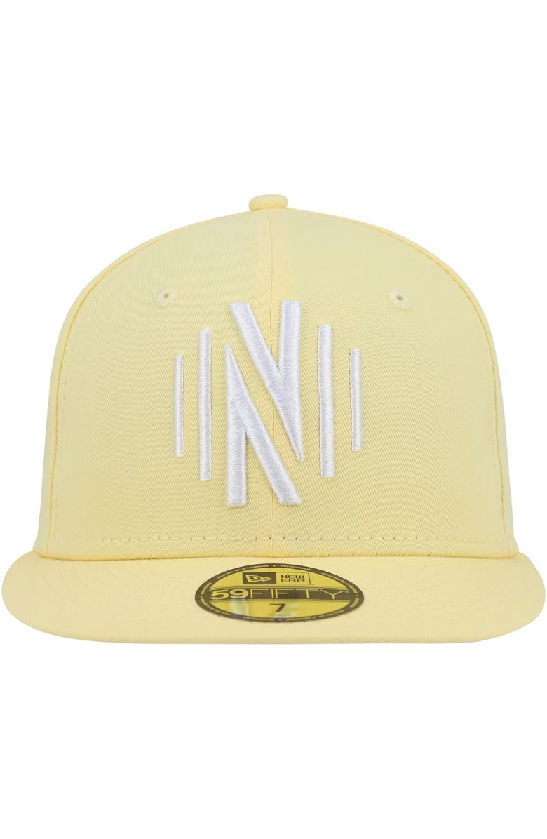New Era Men's New Era Yellow Nashville SC Pastel Pack 59FIFTY Fitted Hat, Alternate, color, 