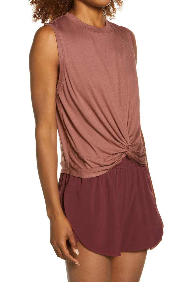Zella Twist Front Tank, Alternate, color,
