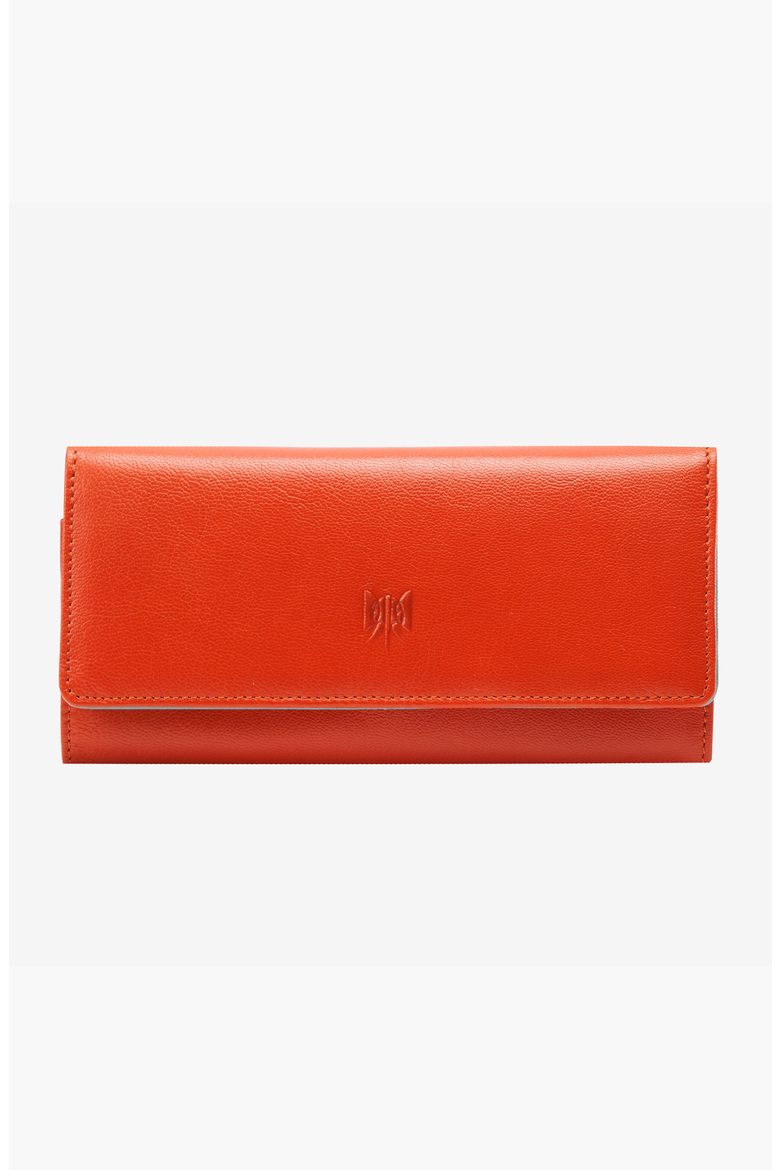 Siam Accordion Wallet, Main, color, Orange / Sky