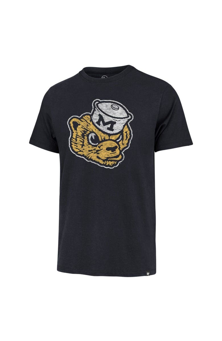 '47 Men's '47 Navy Michigan Wolverines Premier Franklin T-Shirt, Alternate, color, 