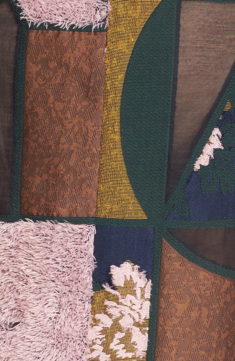 Roksanda 'Gallen' Print Silk Midi Dress, Alternate, color, 