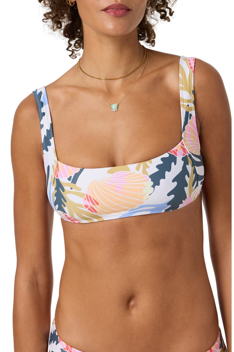 Cora Geometric Westwater Bikini Top, Alternate, color, OFF WHITE MULTI COLORED
