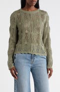 Adrianna Papell Pointelle Sweater