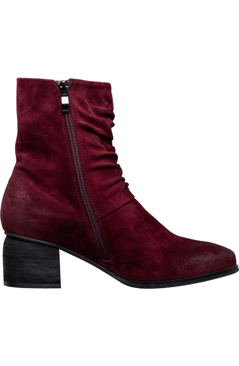 ANTELOPE Nona Ruched Bootie, Alternate, color, Bordeaux