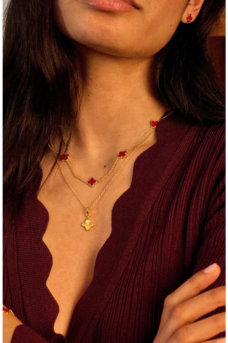 Signature Clover Collection II, Alternate, color, Gold-Tone Plated