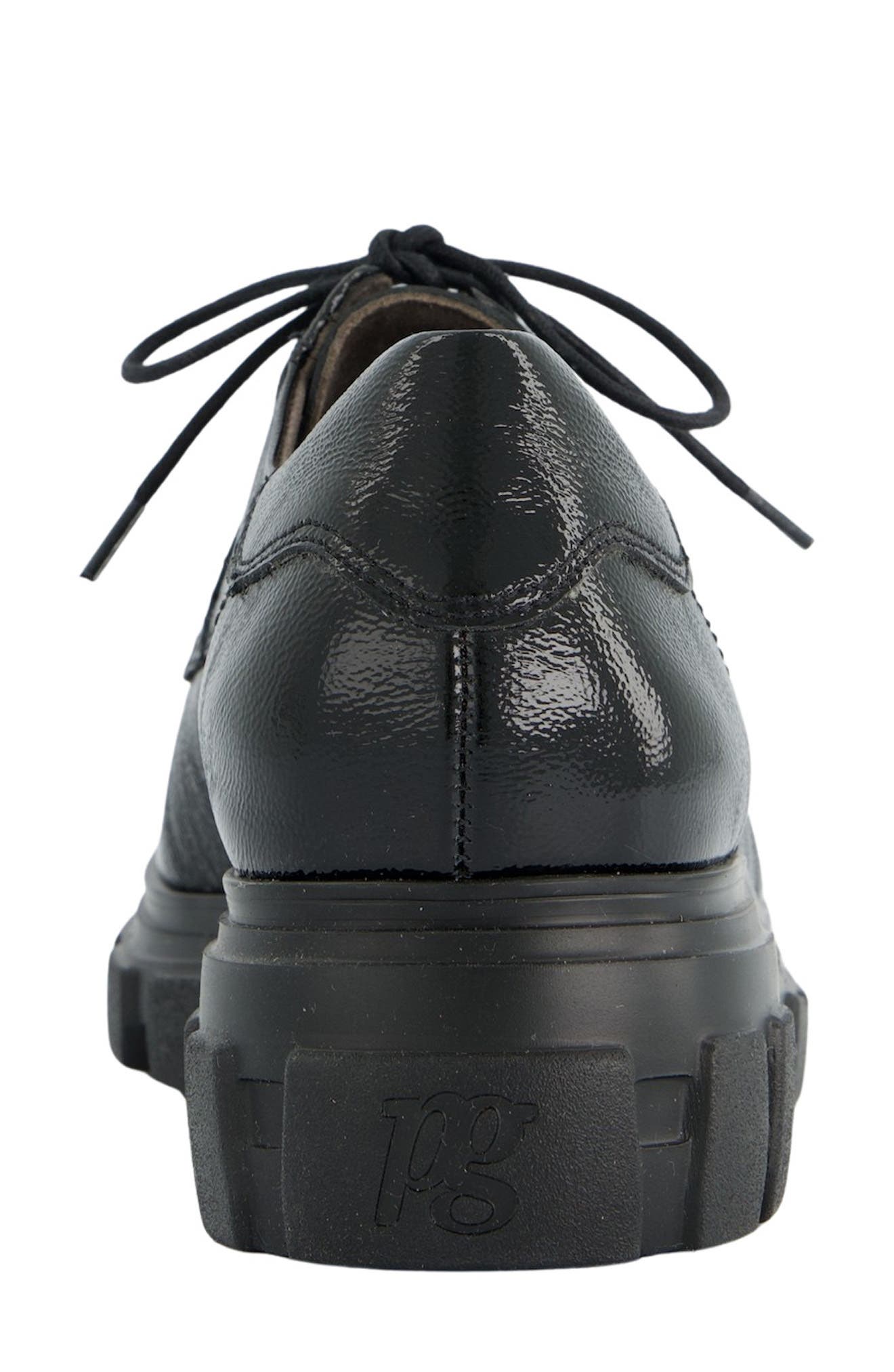 Paul Green Char Oxford, Alternate, color, Black Crinkled Patent